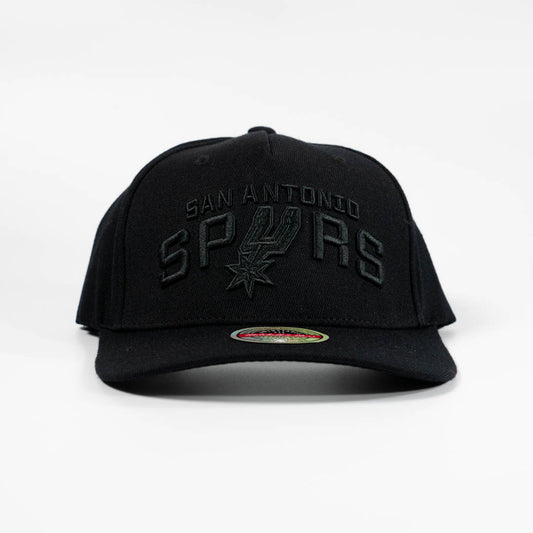 San Antonio Spurs Black Team Logo 5 Panel Classic Red Snapback