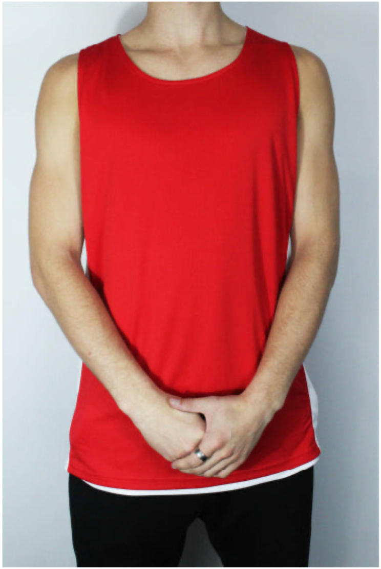 iathletic Training Reversible Singlet - Red/White